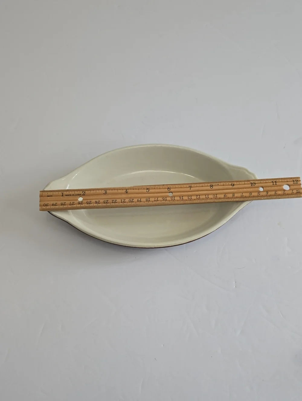 Vintage Set Of 2 Hall 529 & 521 Oval Au Gratin Casserole Dish USA Brown Green